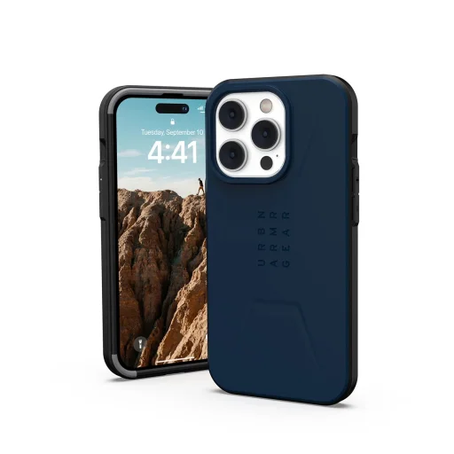 UAG Civilian MagSafe tok iPhone 14 Pro - sötétkék, - 11