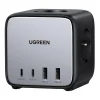 Ugreen - elosztó, fali töltő DigiNest Cube 7 az 1-ben CD268 (60113) - GaN, 2x USB-C, 2x USB, 3x AC, 2990W, 13A, PD65W - Fekete thumbnail