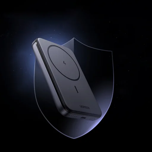 Ugreen - Vezeték nélküli Power Bank PB561 (25919) - MagSafe, Gyors töltés, 10000mAh, Type-C, PD20W, 5V/3A - Szürke - 3