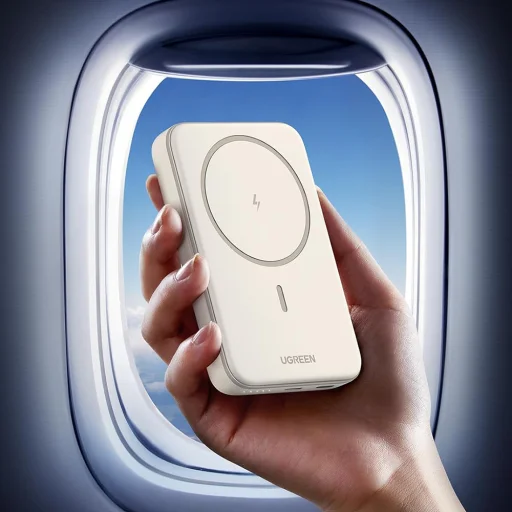 Ugreen - Vezeték nélküli Power Bank PB561 (25919) - MagSafe, Gyors töltés, 10000mAh, Type-C, PD20W, 5V/3A - Szürke - 5