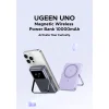 Ugreen MagSafe Power Bank Uno PB572 (45327) Gyors töltés, TFT kijelző, Állvány, 10000mAh, USB-C, 20W, 5V/3A - Szürke thumbnail
