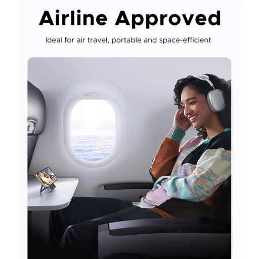 Ugreen MagSafe Power Bank Uno PB572 (45327) Gyors töltés, TFT kijelző, Állvány, 10000mAh, USB-C, 20W, 5V/3A - Szürke - 8