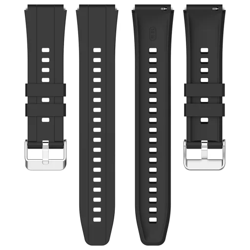  Techsuit - 18mm-es óraszíj (W075) - Huawei Watch GT 4 (41mm)/W1/Honor Watch S1/Garmin Venu 2S/Vivoactive 4S - Rózsaszín - 5