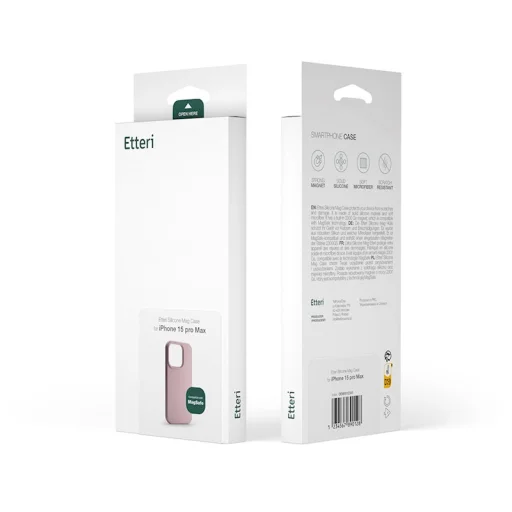 Etteri Szilikon Mag tok iPhone 16e-hez világos rózsaszín - 9