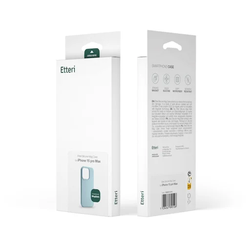 Etteri Silicone Mag tok iPhone 16e-hez világoskék - 9