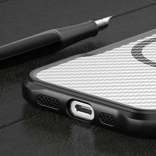 iPhone 17 Pro Max Defender Carbon Mag tok fekete - 7