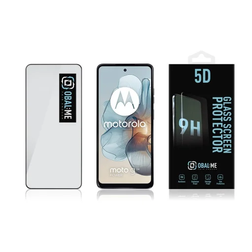 OBAL:ME 5D Üvegfólia Motorola G04/G24 Power Fekete üvegfólia - 3