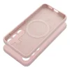 Szilikon 2mm tok Samsung S25 Plus kompatibilis MagSafe homok rózsaszín