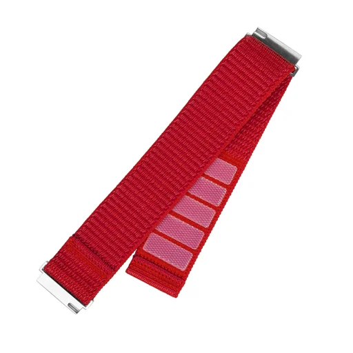  Fixed - Nylon Sport Pánt 20 mm - Samsung Galaxy Watch 4/5/Active 2, Huawei Watch GT 3 (42 mm)/GT 3 Pro (43 mm) - Piros - 2