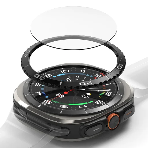  Ringke - Előlap Stílus - Samsung Galaxy Watch Ultra 2024/2025 47mm - Fekete (CB-GW7U-47-02) - 2