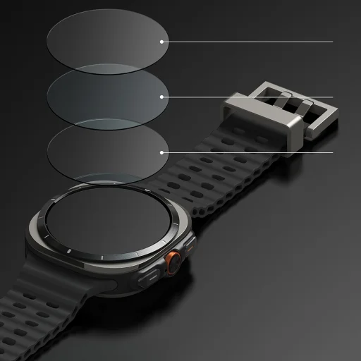  Ringke - Előlap Stílus - Samsung Galaxy Watch Ultra 2024/2025 47mm - Fekete (CB-GW7U-47-02) - 5