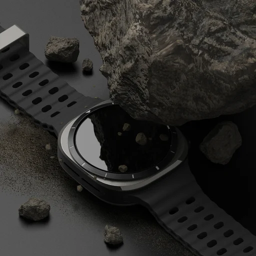  Ringke - Előlap Stílus - Samsung Galaxy Watch Ultra 2024/2025 47mm - Fekete (CB-GW7U-47-02) - 6