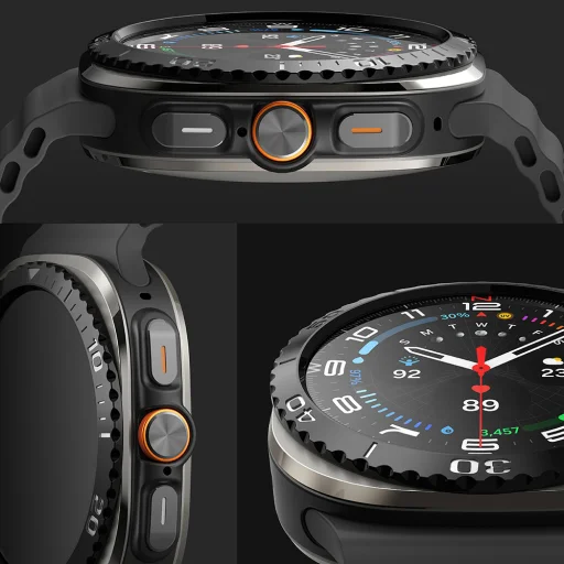  Ringke - Előlap Stílus - Samsung Galaxy Watch Ultra 2024/2025 47mm - Fekete (CB-GW7U-47-02) - 7