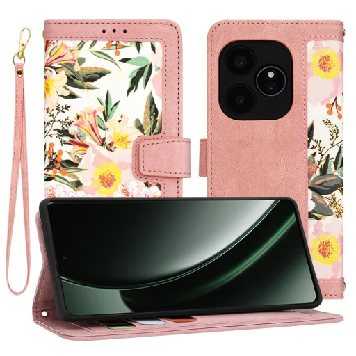  Techsuit - FlipCraft - Realme GT 6 / GT 6T - Édes Rózsaszín tok - 1