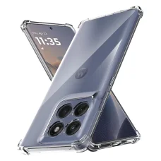  Techsuit - Ütésálló Átlátszó Szilikon - Motorola Edge 60 Fusion - Átlátszó tok