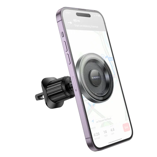 Borofone Autós tartó BH122 Profit mágneses szellőzőrácshoz fekete - 4