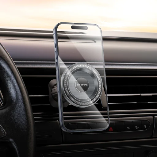 Borofone Autós tartó BH122 Profit mágneses szellőzőrácshoz fekete - 8