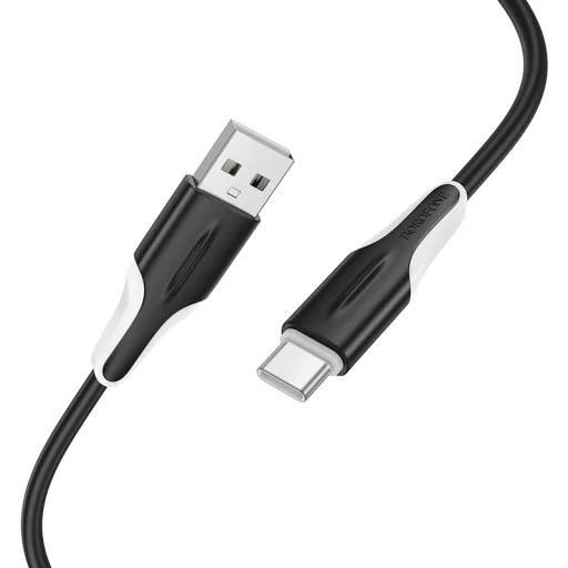 Borofone Kábel BX119 Új - USB - Type C - 3A 1 méter fekete - 2