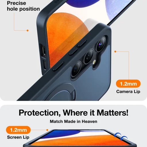 Torras - Ostand Sorozat - Samsung Galaxy S24 Plus - Fekete tok - 4