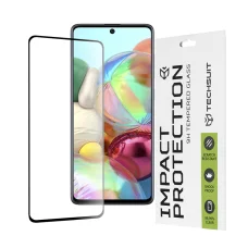  Techsuit - 111D Teljes Fedés / Teljes Ragasztás Üveg - Samsung Galaxy A71 4G / A71 5G / M51 / Note 10 Lite - Fekete