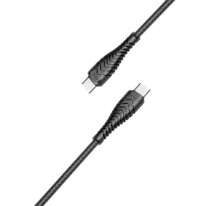 VEGER Type-C kábel Type to Type C PD 3A 60W V106 1,2 m fekete