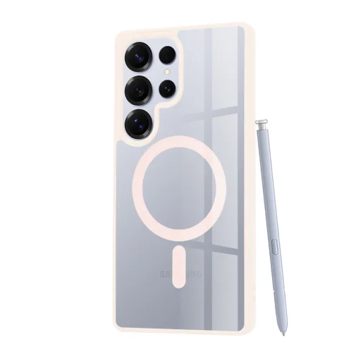  Techsuit - MagSafe Pro - Samsung Galaxy S25 Ultra - Natúr rózsaszín tok - 3