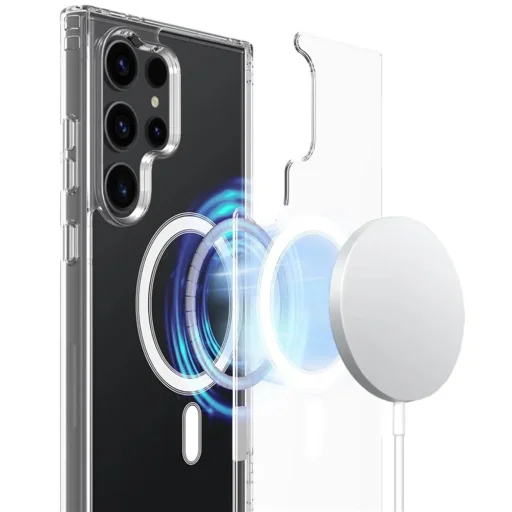  Techsuit - MagSafe Pro - Samsung Galaxy S25 Ultra - Átlátszó tok - 2