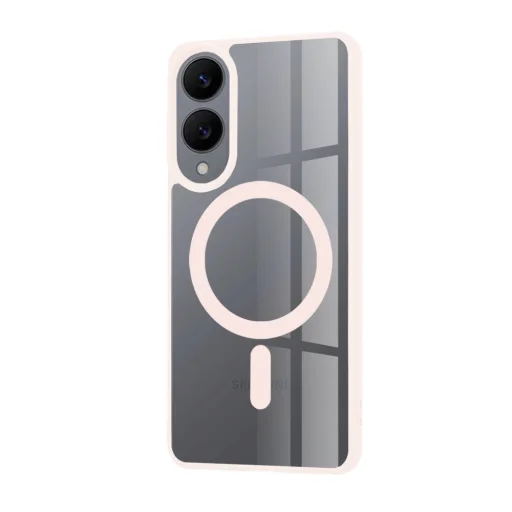  Techsuit - MagSafe Pro - Samsung Galaxy S25 Edge - Natúr Rózsaszín tok - 3