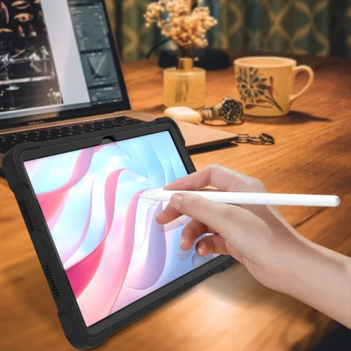 Honor Pad X9 / X8 Pro Rose Gold Techsuit - Rugged TabShell + Képernyővédő tok - 11