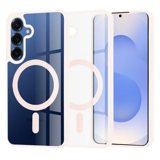  Techsuit - MagSafe Pro - Samsung Galaxy S25 - Testszínű Rózsaszín tok - 1