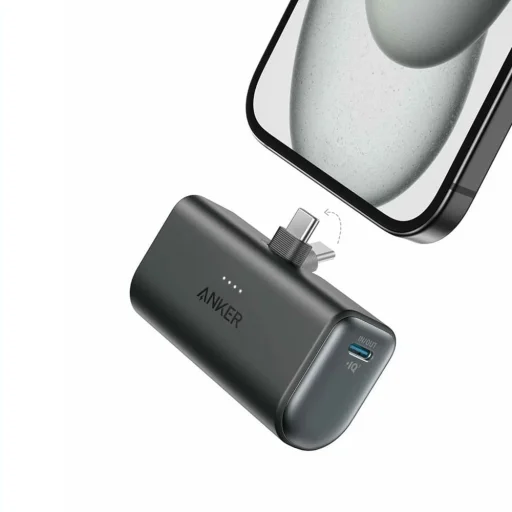 Anker - Power Bank Nano (A1653H11) - USB-C csatlakozó, 5000mAh, 22.5W - Fekete - 1