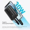 Anker - Hordozható töltő (A1681G11) - 2x USB-C, Lightning, USB, 30W, 20000mAh - Fekete thumbnail
