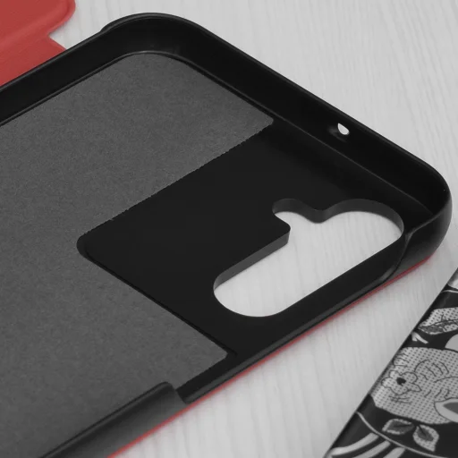  Techsuit - eFold sorozat - Samsung Galaxy A25 5G - Piros tok - 3