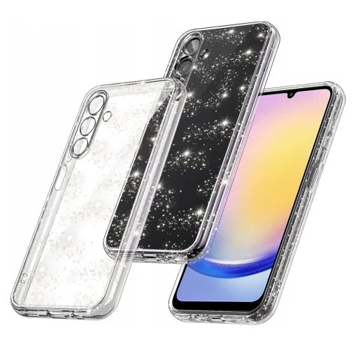  Techsuit - SparkleSkin Sorozat - Samsung Galaxy A25 5G - Átlátszó tok - 1