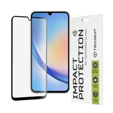  Techsuit - 111D Teljes Lefedettségű / Teljes Ragasztású Üveg - Samsung Galaxy A34 5G - Fekete üvegfólia