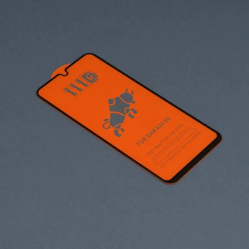  Techsuit - 111D Teljes Lefedettségű / Teljes Ragasztású Üveg - Samsung Galaxy A34 5G - Fekete üvegfólia - 2