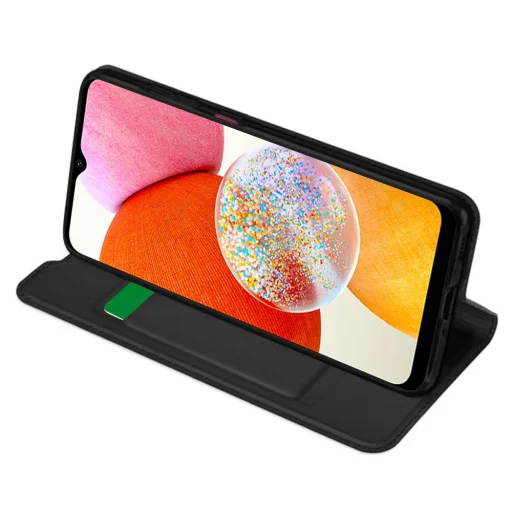  Techsuit - Magskin Könyv - Samsung Galaxy A14 4G / A14 5G - Fekete tok - 2