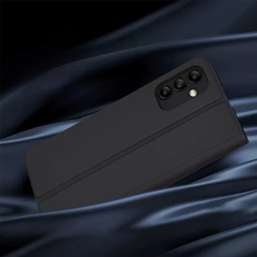  Techsuit - Magskin Könyv - Samsung Galaxy A14 4G / A14 5G - Fekete tok - 5