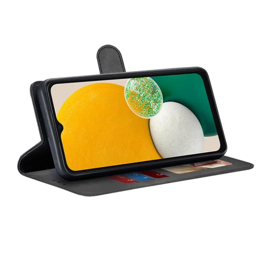  Techsuit - Napló könyv - Samsung Galaxy A13 5G / A04S - Fekete tok - 2