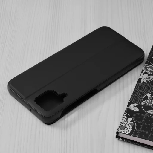  Techsuit - eFold sorozat - Samsung Galaxy A12 / A12 Nacho - Fekete tok - 2