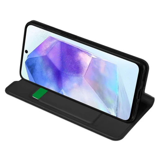  Techsuit - Magskin Könyv - Samsung Galaxy A55 5G - Fekete tok - 2