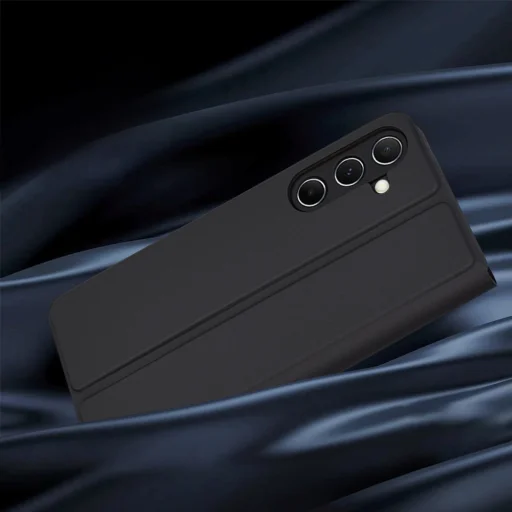  Techsuit - Magskin Könyv - Samsung Galaxy A55 5G - Fekete tok - 5