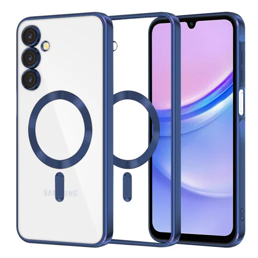  Techsuit - Luxus Kristály MagSafe - Samsung Galaxy A15 4G / A15 5G - Mély Kék tok - 1