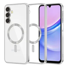  Techsuit - Luxus Kristály MagSafe - Samsung Galaxy A15 4G / A15 5G - Ezüst tok