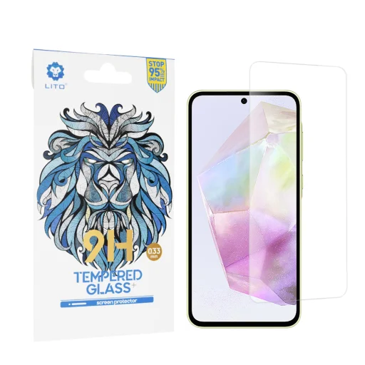  Lito - 2.5D Klasszikus Üveg - Samsung Galaxy A35 5G / A55 5G - Átlátszó üvegfólia - 1