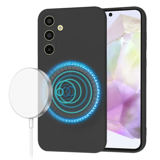  Techsuit - SoftFlex MagSafe - Samsung Galaxy A35 5G - Fekete tok - 1