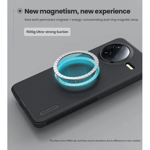 Nillkin Super Frosted PRO Mágneses Hátlap Xiaomi Poco F7 Pro fekete tok - 3