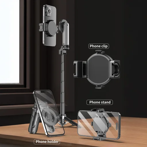 Blavec Aluminium Coco Mini P05 Magsafe tripod + távirányító + tartó 0,41 méter (SSCMP05-MTRHB041) fekete - 5