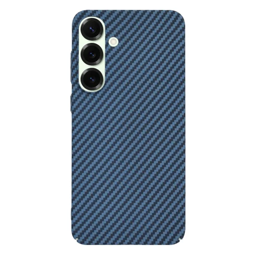  Techsuit - Karbonit Szálhéj - Samsung Galaxy S25 Plus - Ciánkék tok - 3