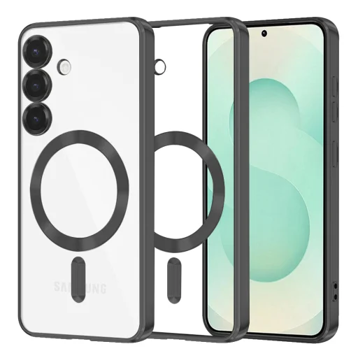  Techsuit - Luxus Kristály MagSafe - Samsung Galaxy S25 Plus - Fekete tok - 1